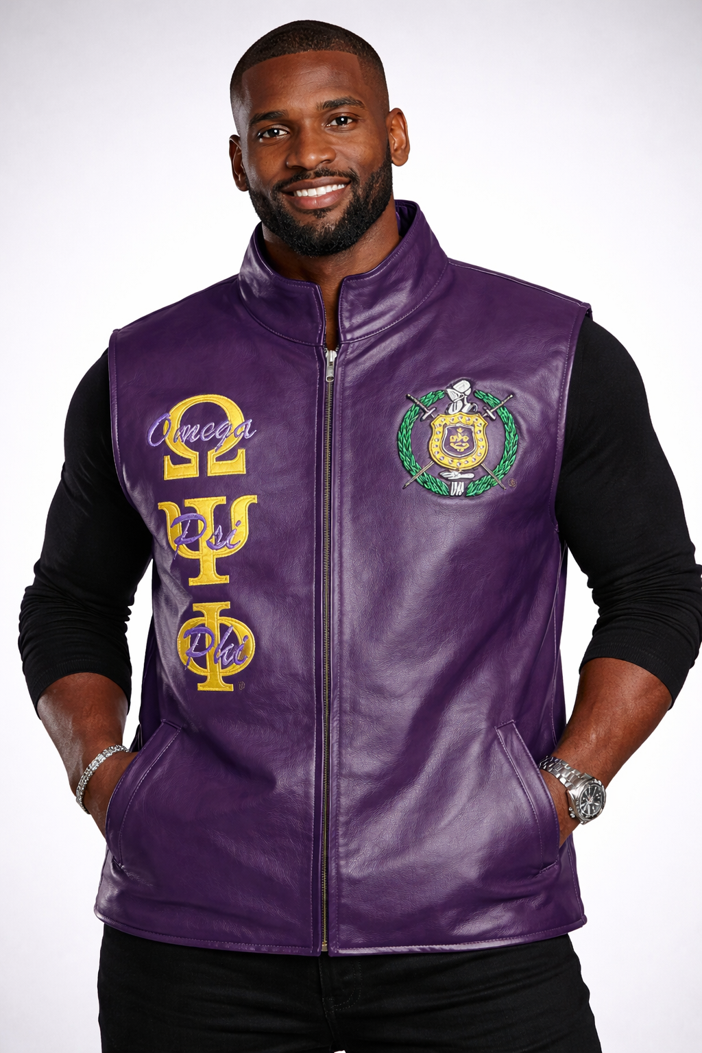 Omega Leather Vest